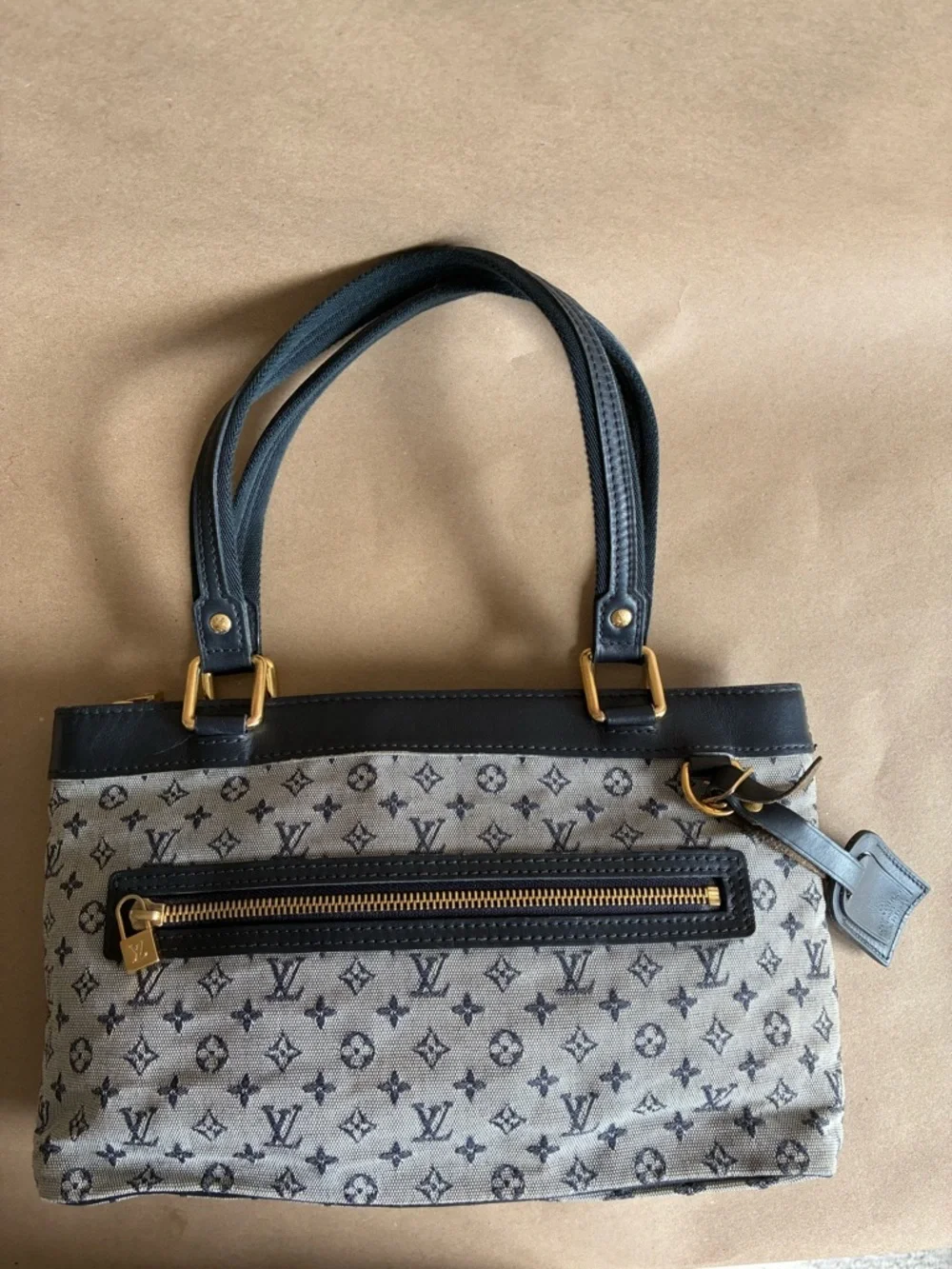 Louis Vuitton Blue Monogram Lin Lucille PM Bag